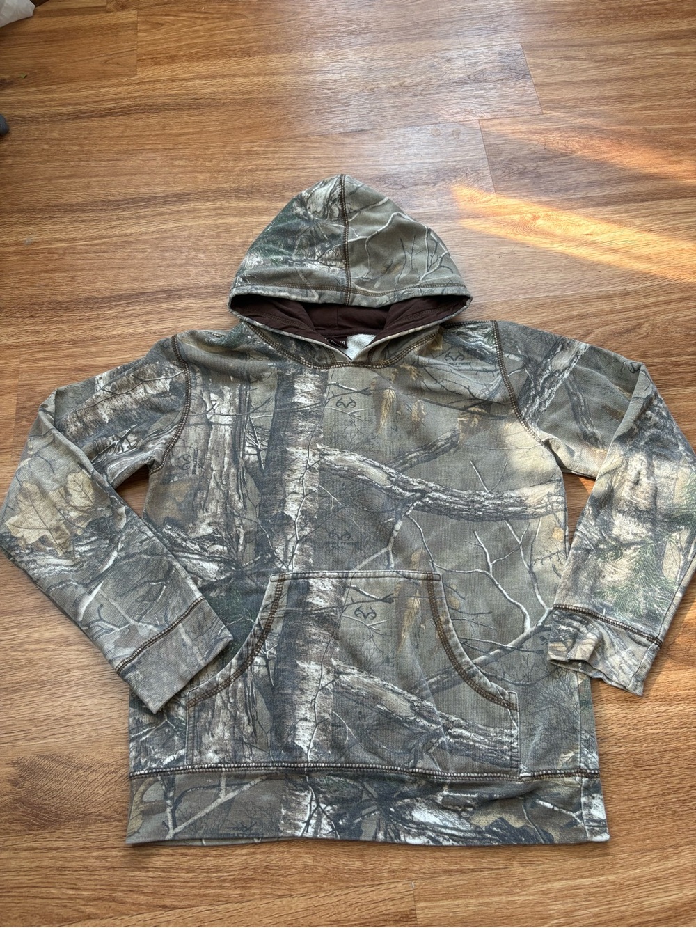 Youth Camouflage Hooded Pullover Sweatshirt XL